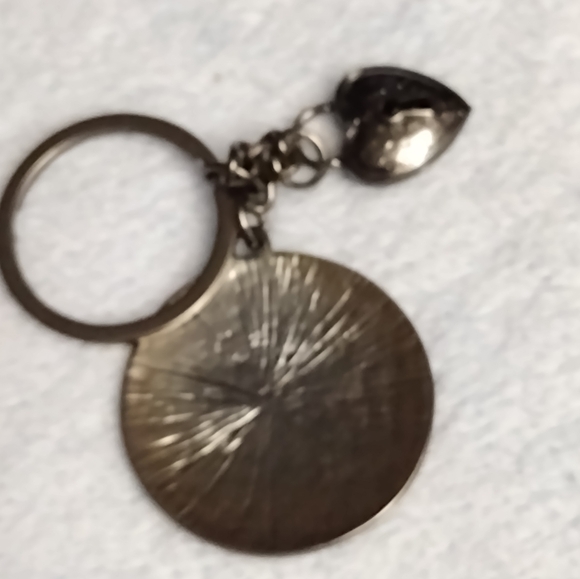 NEW IN BAG BEBE Shiny Bronze KeyRing/Bag Charm with Rhinestone Heart - Picture 5 of 12